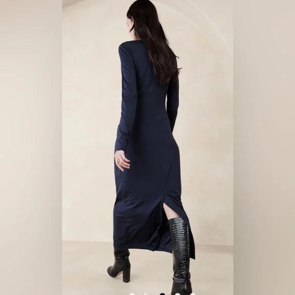 Banana Republic Deep Blue Maxi Dress - Picture 2 of 7